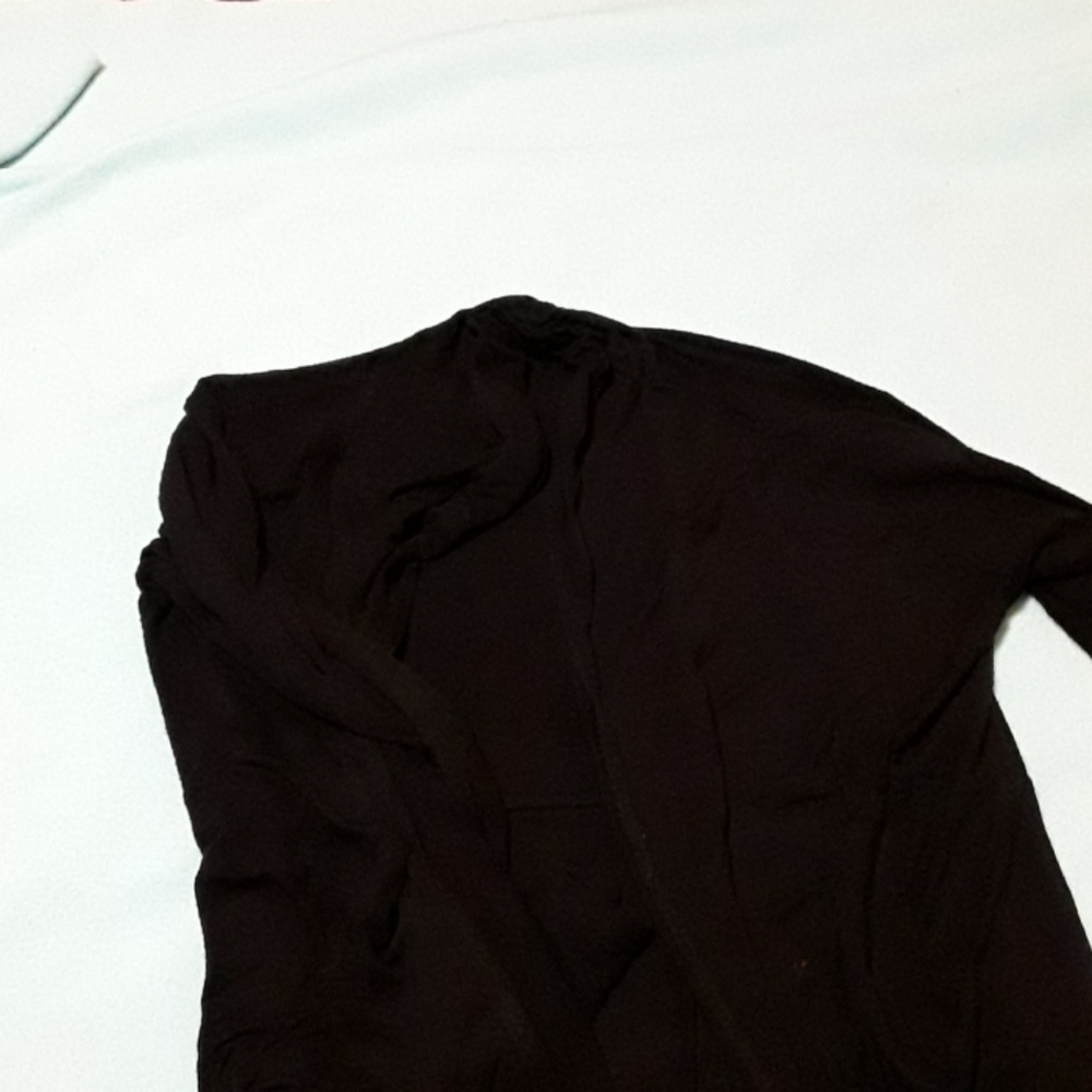 Long black cardigan